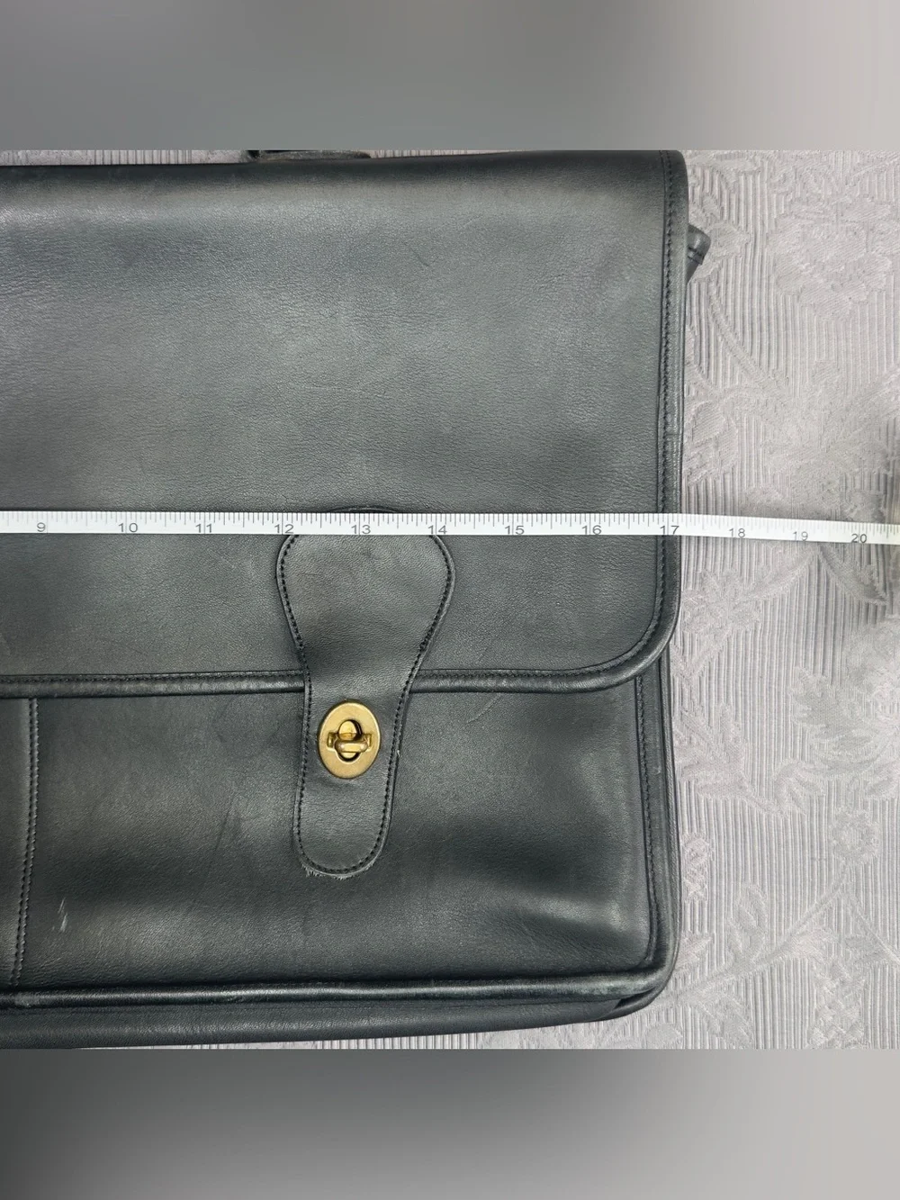 Coach Vintage Full Grain Leather Made in NYC Handbag Briefcase